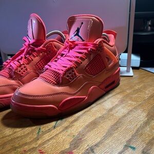 Air Jordan Retro 4 Red Sneakers